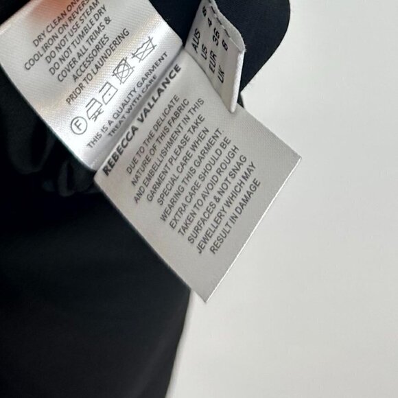 REBECCA VALLANCE Piero Gown Lime in Black Size US 4 - Picture 7 of 9